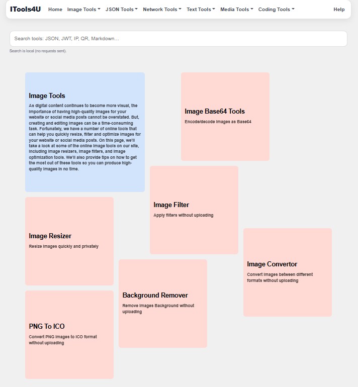 ITools4U image tools for conversion resizing and image utilities