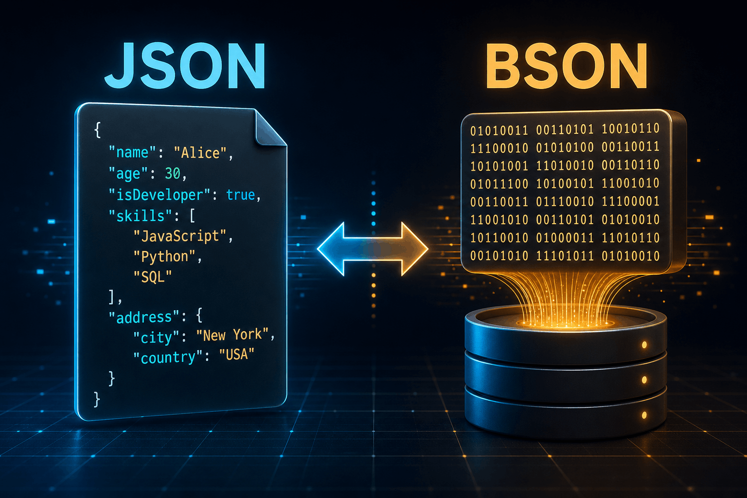 JSON vs BSON: What They Are, How They Differ, and When to Use BSON