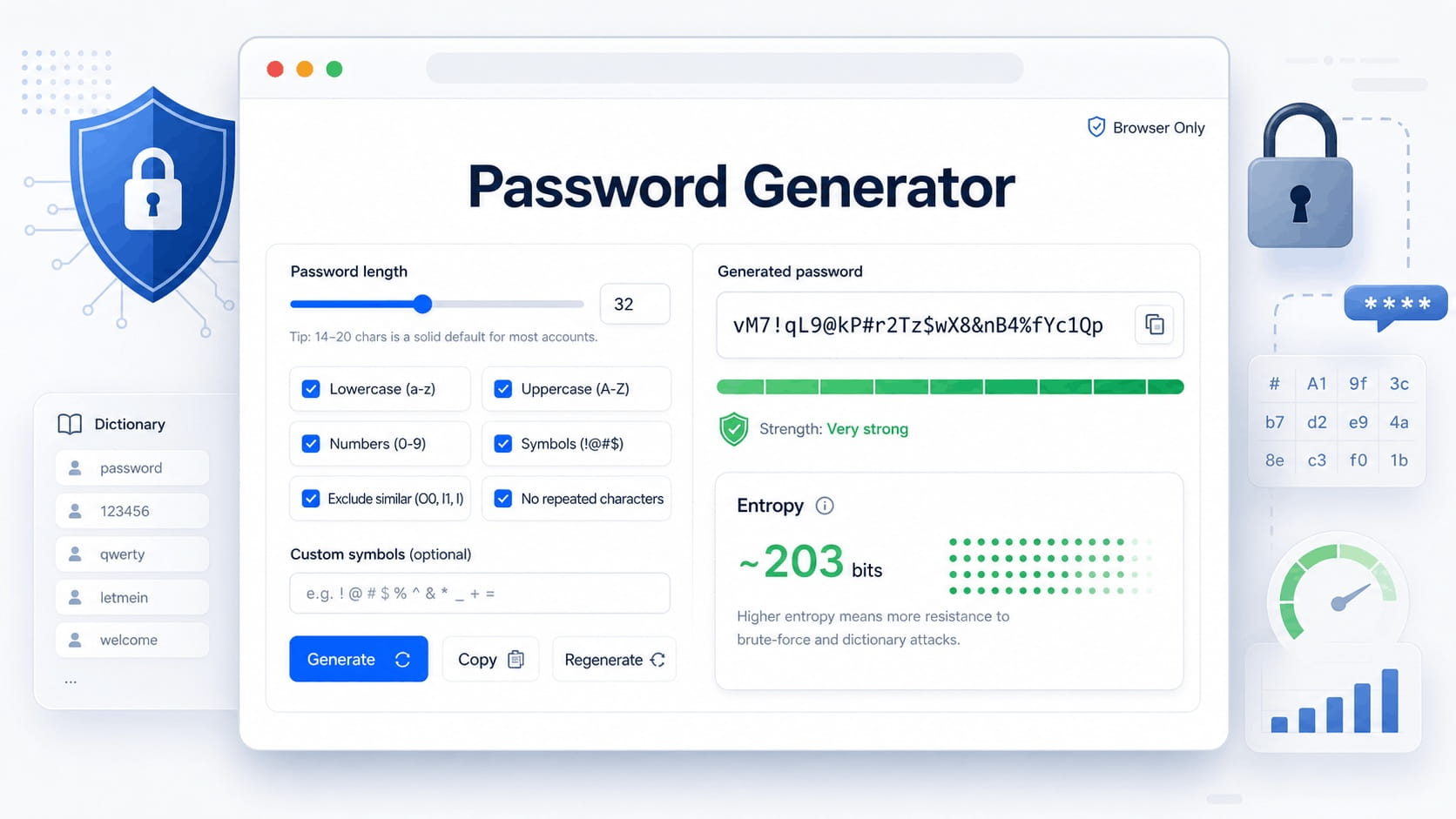 Password Complexity, Brute Force, and Dictionary Attacks