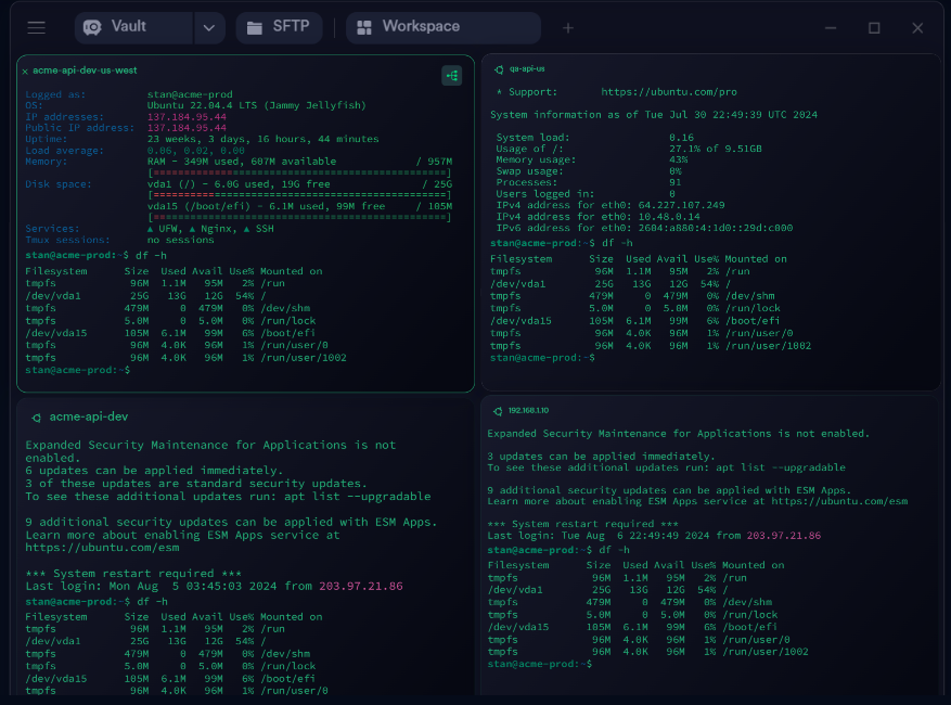 Termius cross-platform SSH client card