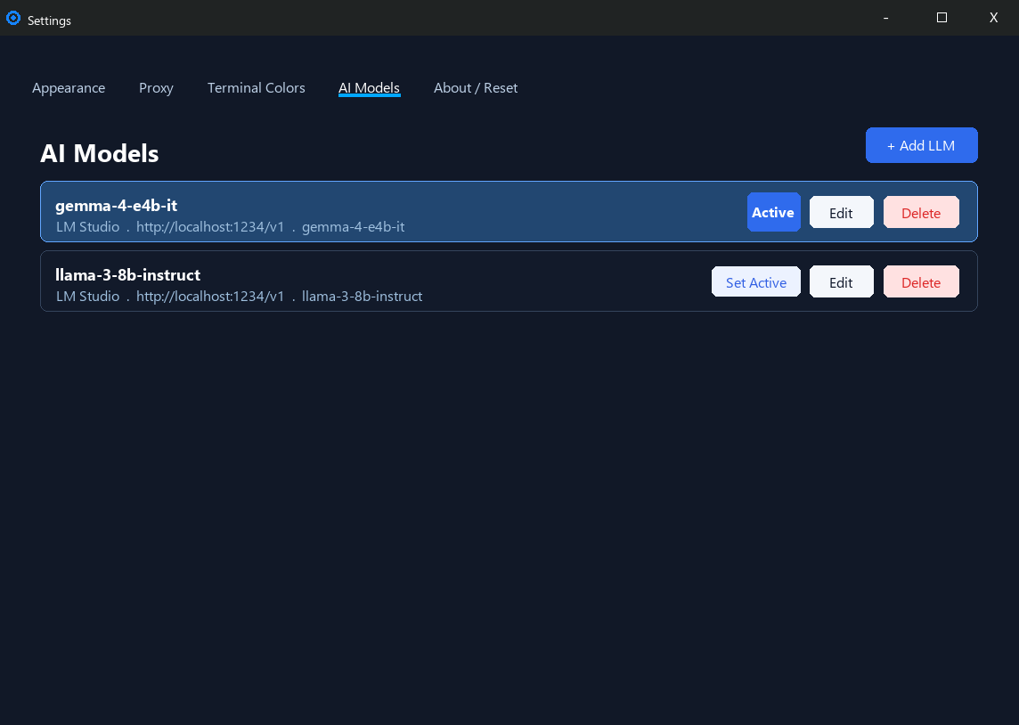 SmartTerminal AI model management